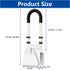 songsoso 3.1 6.7 Inch 300 lbs Adjustable Bathtub Safety Rail, Bathtub Handle Grab Bar with Non-Slip Grip for Seniors