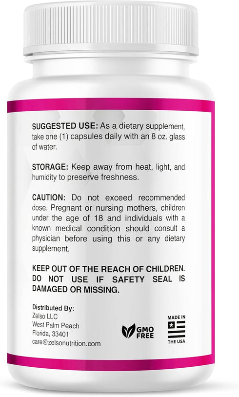 ZELSO Women's Probiotic, 30 Day Supply, 175 Billion CFU Supplement for Ultimate Women's Health