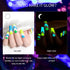 RARJSM Gel Nail Art Polish - Glow In The Dark Gel Liner Art Set, Luminous Painting Gel Polish for Nail Art, Bright