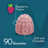 Gummies with Calcium Magnesium Zinc and Vitamin D3 - Supports Bone Health & Immune Function - Raspberry Flavor