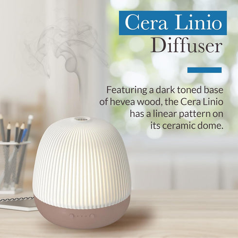 Settings Pranarom - Cera Linio Diffuser - Enhance Ambiance - Sophisticated Design - Ultrasonic Technology