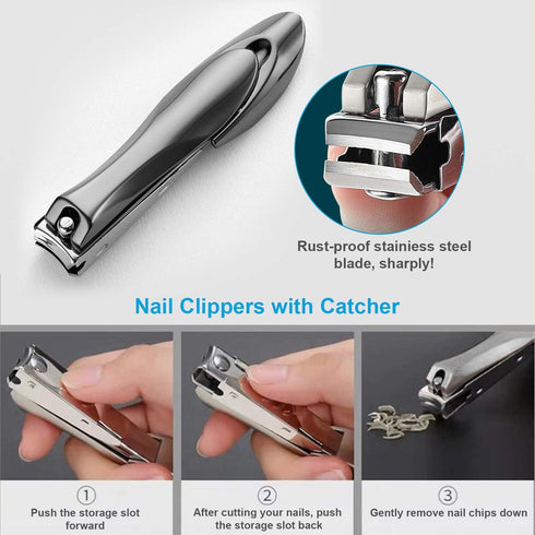 Thick Toenail Clippers, Podiatrist Toe Nail Clippers for Ingrown & Thick Nails, Surgical Grade Stainless Steel