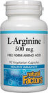 Natural Factors - L-Arginine, Supports Muscle Metabolism, 90 Vegetarian Capsules