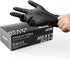 LANON Black Nitrile Disposable Gloves, 6-mil, Large, Food-Safe, Powder-Free, Heavy-Duty, Latex-Free, Textured Fingertips