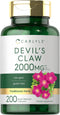 Carlyle Devils Claw 2000mg - 200 Capsules of Concentrated Root Extract - Non-GMO, Gluten Free Herbal Supplement