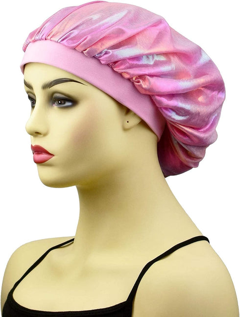 Kids Bonnets for Girls, Sleeping Satin Bonnets for Curly Hair, Silk Sleep Cap Night Caps