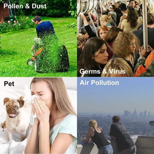 WoodyKnows Super-Defense Nasal Filters, 6 Pack, Narrow M, for Seasonal Allergies & Pollution Protection