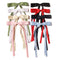 LFOUVRE 8pcs Long Tail Bow Hair Clips for Women, Ribbon Bowknot Barrettes with Tassel Claw