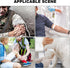 Mini First Aid Kit - Pocket Keychain & Elastic Belt with Disposable Gloves for Travel Home Camping Emergency Supplies