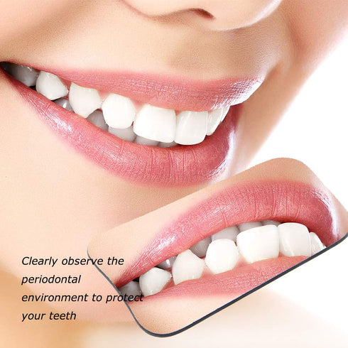 Angzhili 5Pcs/Set Intraoral Mirrors - Dental Photography Reflector Glass Occlusal Mirror Tool
