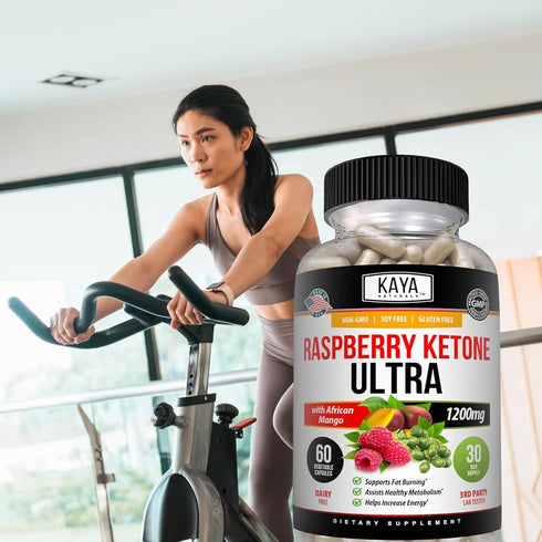 Kaya Naturals Keto Diet Raspberry Ketone - Weight Loss Supplement for Appetite Control & Metabolism - 60 Count
