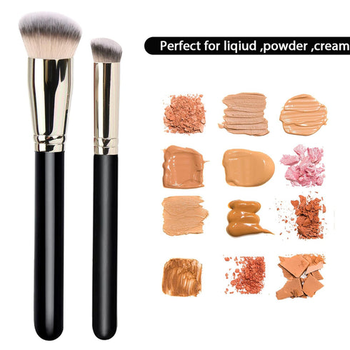 Makeup Brushes DPOLLA Pro Foundation & Flawless Concealer Brush, Premium Luxe Hair for Blending Liquid & Mineral Makeup