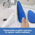 Qaestfy Shower Bathtub Tub and Tile Scrubber Brush with 51'' Adjustable Long Handle for Cleaning
