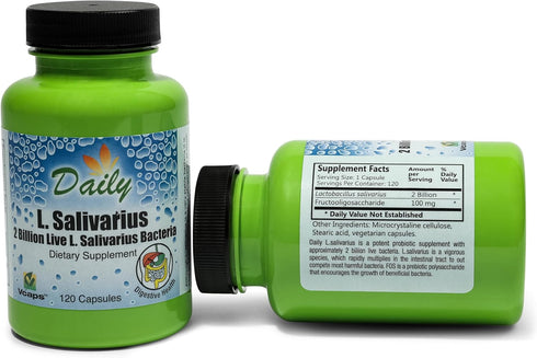 Daily Manufacturing L-Salivarius Probiotic, 120 Delayed-Release Capsules