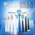 2 Pack Sonic Toothbrush - Electric Toothbrush for Adults with 40000VPM, 5 Modes, 12 Brush Heads, 2 Travel Cases
