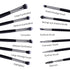 MSQ Eye Makeup Brushes 12pcs, Eyeshadow Makeup Brushes Set with Soft Synthetic Hairs & Real Longer Wood Handle for