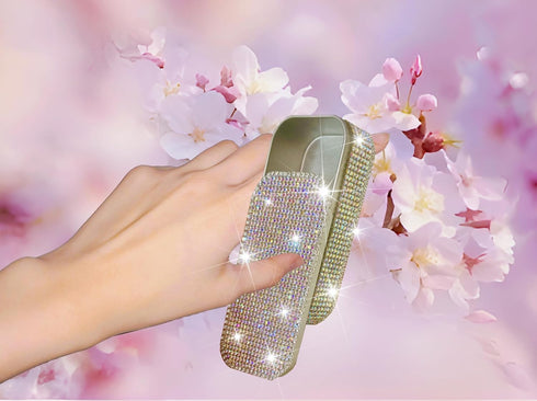 Portable Bling Diamond Case with Floss Picks Inside, Versatile Travel Pill Case for Hotels and Cruises