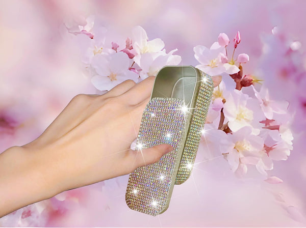 Portable Bling Diamond Case with Floss Picks Inside, Versatile Travel Pill Case for Hotels and Cruises