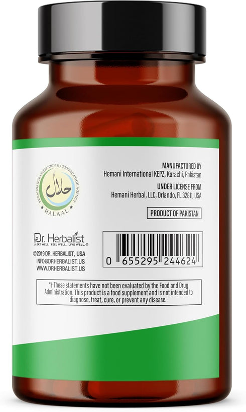 Dr. HERBALIST Psyllium Husk Extract 1000mg, 60 Veg Capsules for Digestion and Daily Fiber Support