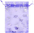 QIANHAILIZZ 5 x 7 Inch 100 Liac Butterfly Organza Jewelry Gift Pouch, Candy Pouch Drawstring Wedding Favor Bags