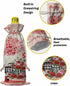 MISHKIN 10pcs Linen Burlap Wine Bags with Drawstring Red Roses Valentine's Day Wine Gift Bag with Tags Reusable Wines