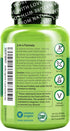 NATURELO Vitamin D3 K2 - Vegan Supplement for Immune System, Bone Support, 60 Capsules, Non-GMO