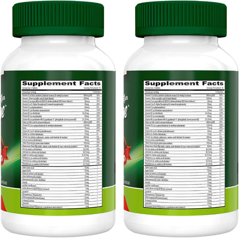 DEVA Tuba Prime Vegan Multivitamin Iron-Free High-Potency Vitamin & Mineral Dietary Supplement Antioxidants, Fruit & Veg Blend, Super Mushrooms, Probiotics, Prebiotics, Seeds, Herbs 90 Tabs 2-Pack