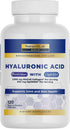 Nature's Lab Hyaluronic Acid with Biocell Collagen and MSM, 120 Capsules for Skin Hydration