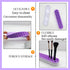 TANG SONG 2 PCS Silicone Makeup Brush Holder, Cosmetic Storage Box Desktop Organizers (Light Purple)