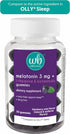 Gummy 3mg 50 Count Wellness Basics Melatonin for Restful Sleep | per Serving | Natural Sleep Support | BlackBerry Mint