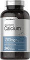 Horbaach Calcium 1200 mg with Vitamin D3, 240 Softgels, 5000 IU, Non-GMO, Gluten Free Absorbable Supplement