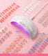 Melodysusie Mini LED UV Nail Lamp, Pocket-Sized, 2 Timers, for Handheld & Desktop Use, P-art04