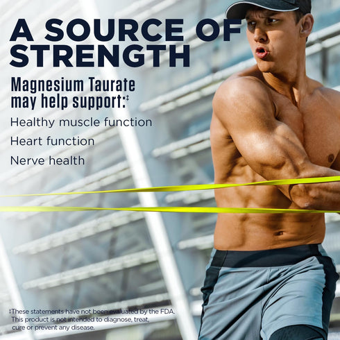 KAL Magnesium Taurate 400mg Plus Vitamin B6, Chelated Magnesium Supplement, High Absorption Complex, 60-Day Guarantee