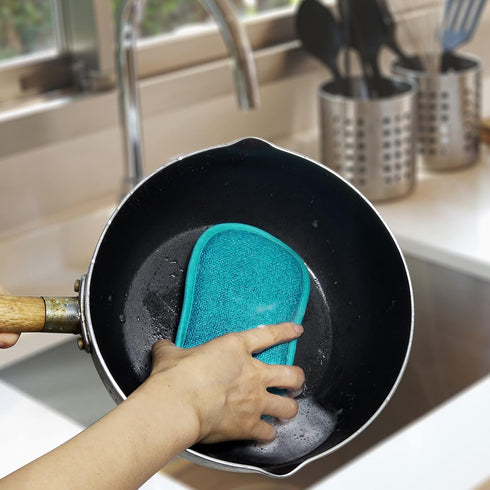 10 Pack Kitchen Dish Sponges Scrubber, Non-Scratch Multi-Purpose Dishcloths with Heavy Duty Scouring Power