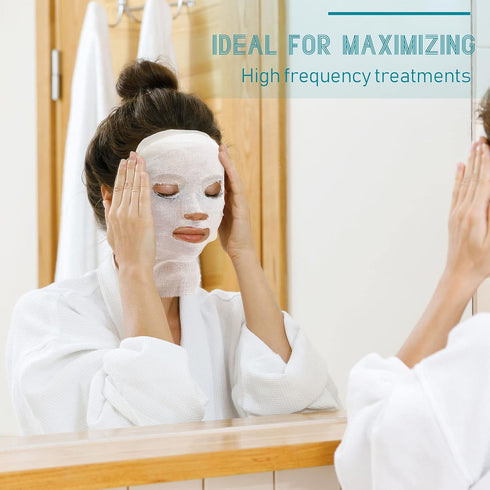 Maitys 150 Pieces Pre-cut Gauze Facial Cotton | Beauty Gauze for Facial Spa and High Frequency Skin Care