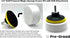 4.5” Drill Powered Magic Sponge Eraser 6 Pieces Kit with Drill Attachment | 25% Thicker Ultra Durable Melamine Cleaning