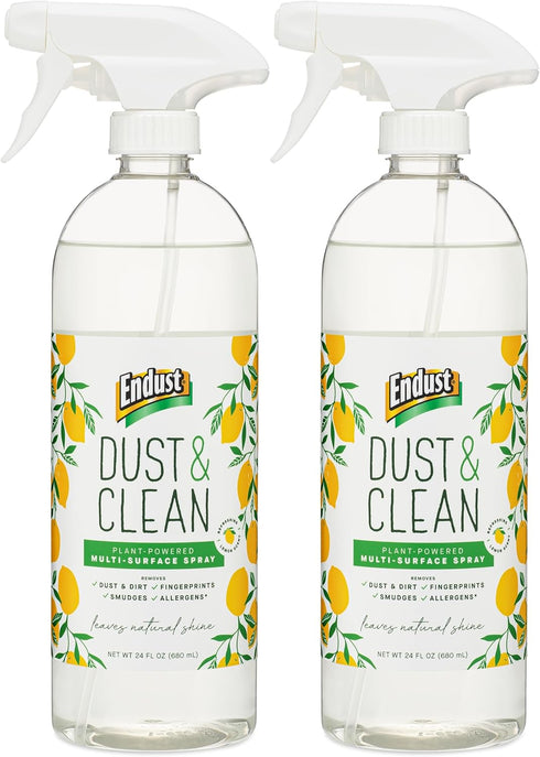 Endust Plant-based Multi-surface Dusting & Cleaning Spray - 24 Fl Oz, Pack of 2
