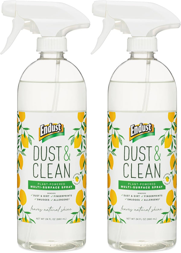 Endust Plant-based Multi-surface Dusting & Cleaning Spray - 24 Fl Oz, Pack of 2