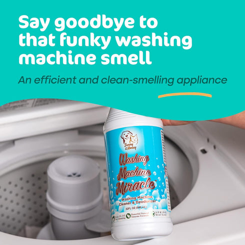 Sunny & Honey Liquid Washing Machine Cleaner, Eco-Friendly Deodorizer for Top Load & Front Load (32 FL OZ)