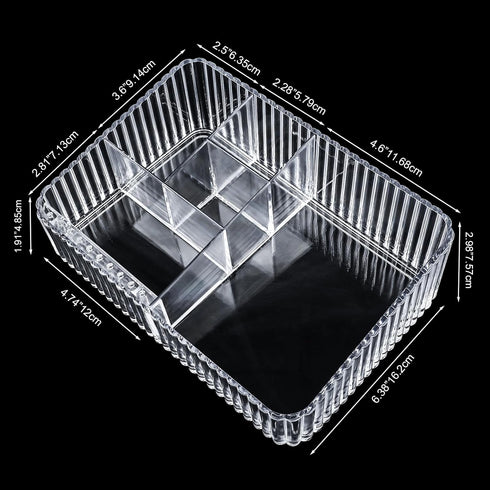 Nail Drill Machine & Bits Storage Box, 10 Holes Transparent Acrylic Holder for Professional Nail Drill Tools