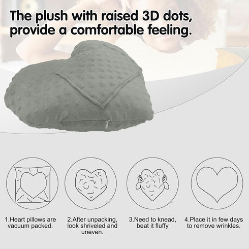 YOIHS Heart Shape Pillow for Surgery with Pocket, Comfort Cushion Recovery Gifts for Women Men Patients Heart Shaped