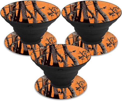 MightySkins Skin for PopSocket - Orange Camo | Durable, Protective Vinyl Decal Wrap | Easy to Apply, Remove | Made in
