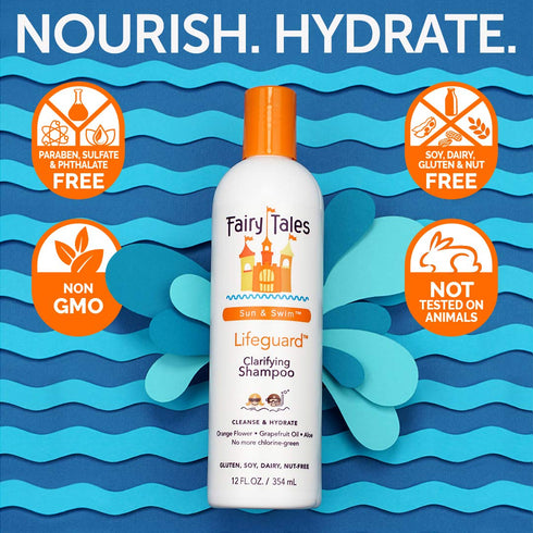 Fairy Tales Swimmer Conditioning Spray for Kids - 8 oz | Natural Ingredients, Replenish from Chlorine Damage