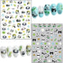Panda Nail Art Stickers, Holographic Cartoon Bear Self-Adhesive Nail Decals for Women and Girls