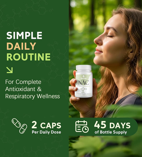 Immunity* 4-in-1 1200mg 3 NAC Supplement for Respiratory & & Lung* | NAC for Antioxidant | N-Acetylcysteine