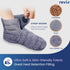 REVIX Microwavable Booties and Feet Warmers for Women & Men, Microwave Heated Foot Warmer with Flaxseed Moist Heat