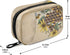 Naanle 7 Vintage Sunflower Bee Pill Box Day Pill Case Travel Pill Organizer Bag with Zipper Portable Weekly Case