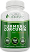 Turmeric Curcumin with BioPerine - 120 Vegan Capsules, 700mg Turmeric per Capsule with Black Pepper Extract