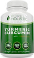 Turmeric Curcumin with BioPerine - 120 Vegan Capsules, 700mg Turmeric per Capsule with Black Pepper Extract