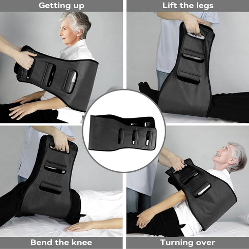 Transfer Sling,Padded Assist Gait Belt for Seniors, Heavy Duty Patient - Lifting Aids Mobility Standing and Lifting Aid